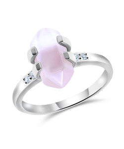 Rose Quartz Silver Rings NSR-2174